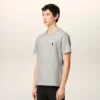 Camiseta gris de algodón con contraste ADC Camiseta gris de algodón con contraste ADC