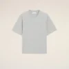 Camiseta gris de algodón con el logotipo «Ami de Coeur» en relieve Camiseta gris de algodón con el logotipo «Ami de Coeur» en relieve