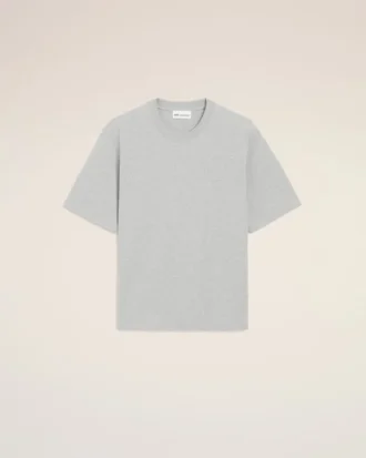 Camiseta gris de algodón con el logotipo «Ami de Coeur» en relieve Camiseta gris de algodón con el logotipo «Ami de Coeur» en relieve