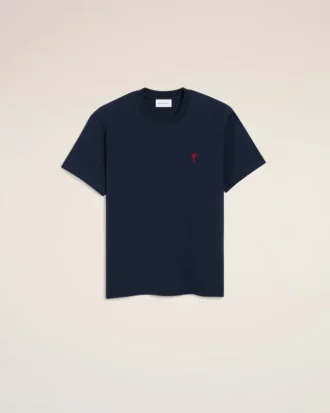 Camiseta Red Ami de Coeur de algodón azul y rojo