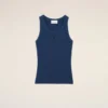 Camiseta sin mangas Ami de Coeur de algodón azul Camiseta sin mangas Ami de Coeur de algodón azul