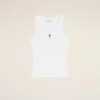 Camiseta sin mangas Ami de Coeur de algodón blanco Camiseta sin mangas Ami de Coeur de algodón blanco