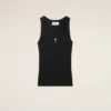 Camiseta sin mangas Ami de Coeur de algodón negro Camiseta sin mangas Ami de Coeur de algodón negro