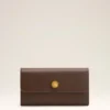 Cartera Carrousel Continental de piel lisa marrón Cartera Carrousel Continental de piel lisa marrón