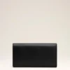Cartera continental Carrousel de piel lisa negra Cartera continental Carrousel de piel lisa negra