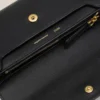 Cartera continental Carrousel de piel lisa negra Cartera continental Carrousel de piel lisa negra