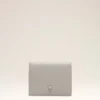 Cartera doble Ami de Coeur de piel de vacuno gris