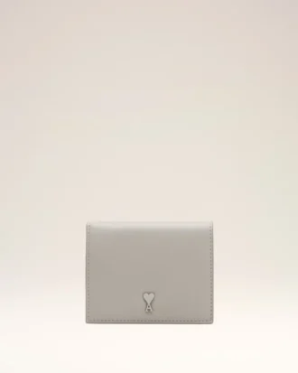 Cartera doble Ami de Coeur de piel de vacuno gris Cartera doble Ami de Coeur de piel de vacuno gris