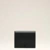 Cartera doble Ami de Coeur de piel de vacuno negra