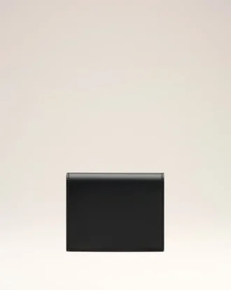 Cartera doble Ami de Coeur de piel de vacuno negra Cartera doble Ami de Coeur de piel de vacuno negra