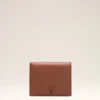 Cartera plegable Ami de Coeur de piel de vacuno marrón