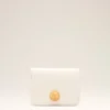 Cartera plegable Carrousel de piel de vaca blanca