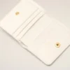 Cartera plegable Carrousel de piel de vaca blanca