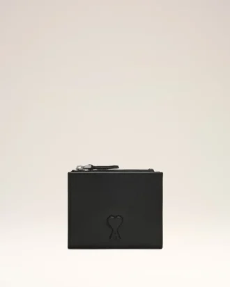 Cartera plegable Voulez-Vous de piel de vacuno negra Cartera plegable Voulez-Vous de piel de vacuno negra