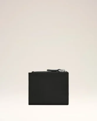 Cartera plegable Voulez-Vous de piel de vacuno negra Cartera plegable Voulez-Vous de piel de vacuno negra