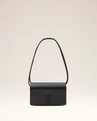 Cartera Voulez-Vous con correa de piel de vacuno negra Cartera Voulez-Vous con correa de piel de vacuno negra