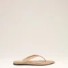 Chanclas de piel de cordero beige con punta afilada Chanclas de piel de cordero beige con punta afilada