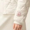 Chaqueta acolchada de nailon blanco Chaqueta acolchada de nailon blanco