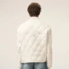 Chaqueta acolchada de nailon blanco Chaqueta acolchada de nailon blanco