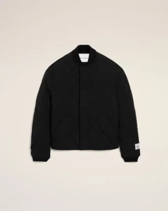 Chaqueta acolchada de nailon negro