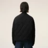 Chaqueta acolchada de nailon negro Chaqueta acolchada de nailon negro