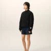 Chaqueta acolchada de nailon negro Chaqueta acolchada de nailon negro