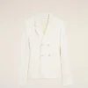 Chaqueta blanca de lino con doble botonadura Chaqueta blanca de lino con doble botonadura