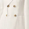 Chaqueta blanca de lino con doble botonadura Chaqueta blanca de lino con doble botonadura