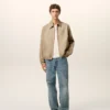 Chaqueta con cremallera Ami De Cœur de algodón beige Chaqueta con cremallera Ami De Cœur de algodón beige