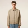 Chaqueta con cremallera Ami De Cœur de algodón beige Chaqueta con cremallera Ami De Cœur de algodón beige