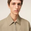 Chaqueta con cremallera Ami De Cœur de algodón beige Chaqueta con cremallera Ami De Cœur de algodón beige