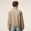 Chaqueta con cremallera Ami De Cœur de algodón beige Chaqueta con cremallera Ami De Cœur de algodón beige
