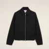 Chaqueta con cremallera Ami De Cœur de algodón negro Chaqueta con cremallera Ami De Cœur de algodón negro
