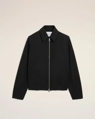Chaqueta con cremallera Ami De Cœur de algodón negro