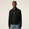 Chaqueta con cremallera Ami De Cœur de algodón negro Chaqueta con cremallera Ami De Cœur de algodón negro