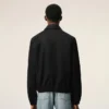 Chaqueta con cremallera Ami De Cœur de algodón negro Chaqueta con cremallera Ami De Cœur de algodón negro
