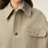 Chaqueta de trabajo de algodón beige Chaqueta de trabajo de algodón beige