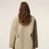 Chaqueta de trabajo de algodón beige Chaqueta de trabajo de algodón beige