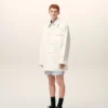 Chaqueta de trabajo de algodón blanco Chaqueta de trabajo de algodón blanco