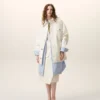 Chaqueta de trabajo de algodón blanco Chaqueta de trabajo de algodón blanco