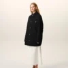 Chaqueta de trabajo de lana nueva negra