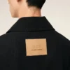 Chaqueta de trabajo de lana nueva negra