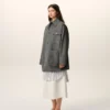 Chaqueta de trabajo de lana virgen gris Chaqueta de trabajo de lana virgen gris