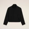 Chaqueta Harrington de lana nueva negra Chaqueta Harrington de lana nueva negra