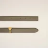 Cinturón Ami de Coeur con hebilla de 25 mm en piel marrón glaseada Cinturón Ami de Coeur con hebilla de 25 mm en piel marrón glaseada
