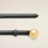 Cinturón fino de piel de vacuno negro