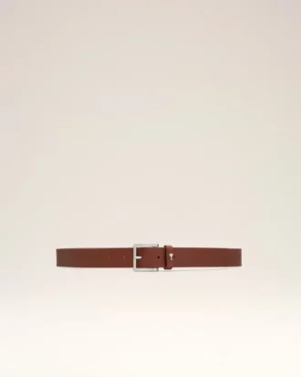 Cinturón Paris Paris de piel de vacuno naranja