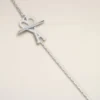 Collar con cadena Ami de Coeur de latón plateado Collar con cadena Ami de Coeur de latón plateado