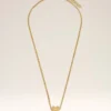 Collar con colgante Ami de Coeur de latón dorado Collar con colgante Ami de Coeur de latón dorado