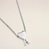 Collar con colgante Ami de Coeur de latón plateado Collar con colgante Ami de Coeur de latón plateado